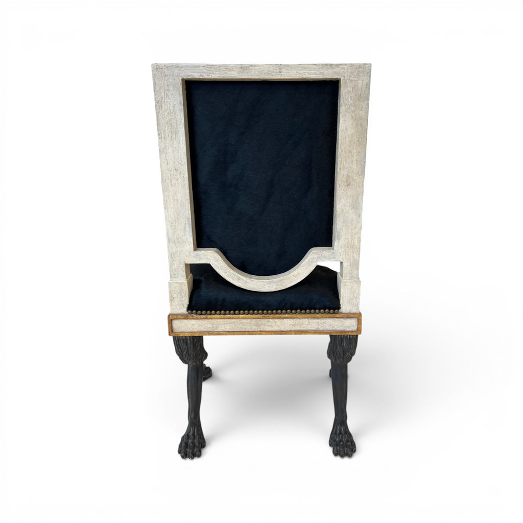 Italian Neoclassical Armchair with Detailed Carving