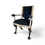 Italian Neoclassical Armchair with Detailed Carving