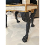 Italian Neoclassical Armchair with Detailed Carving
