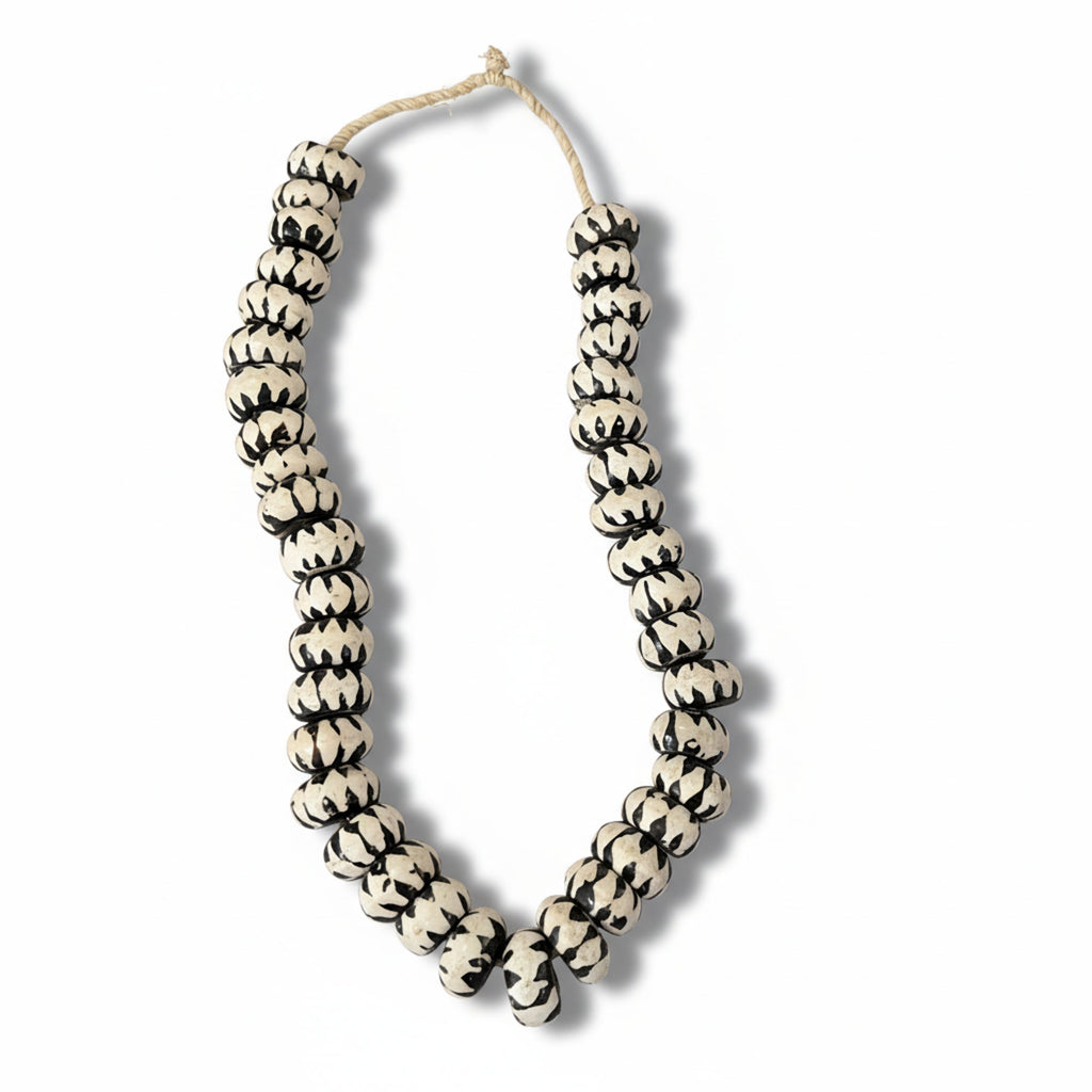 Black & White Bone Beads