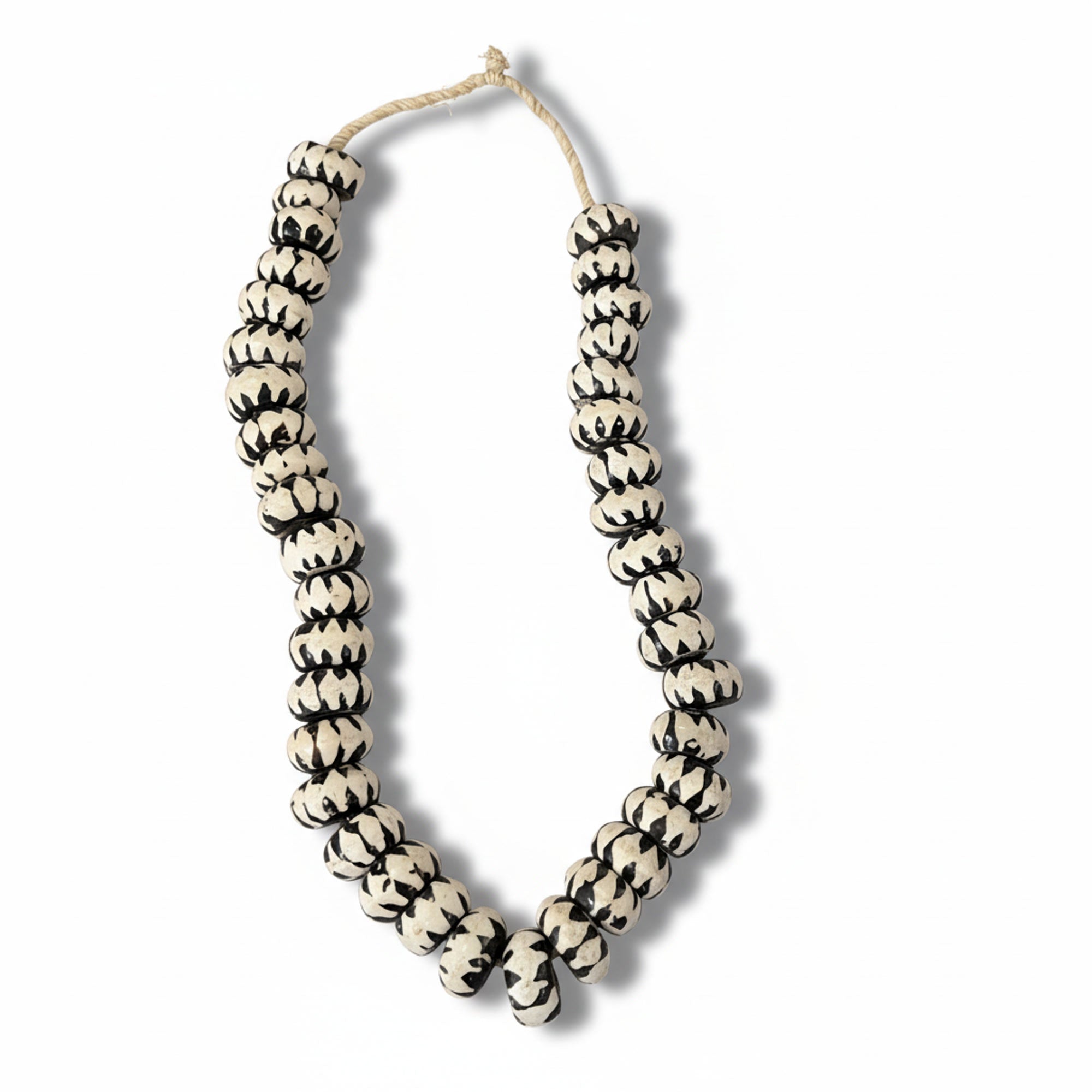 Black & White Bone Beads
