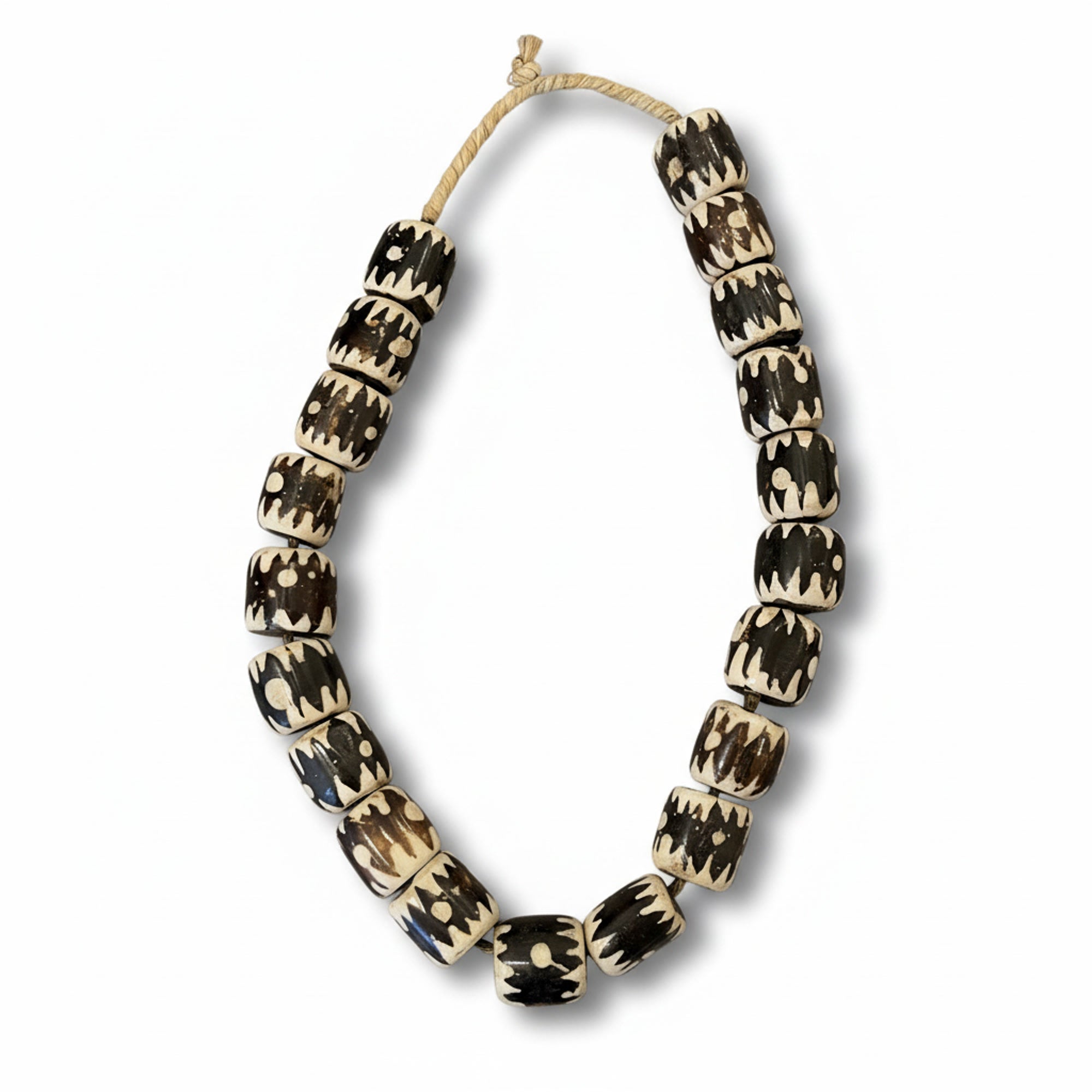 Black & White Bone Beads