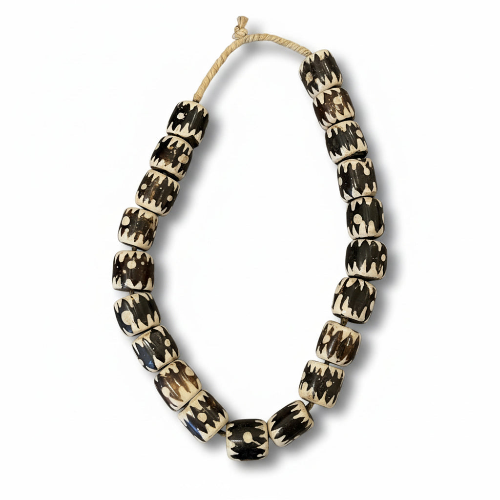 Black & White Bone Beads