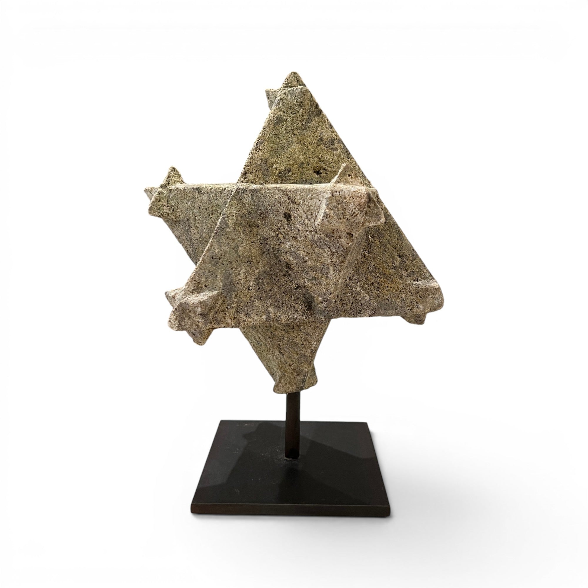 18th Century French Stone Star Polyhedra