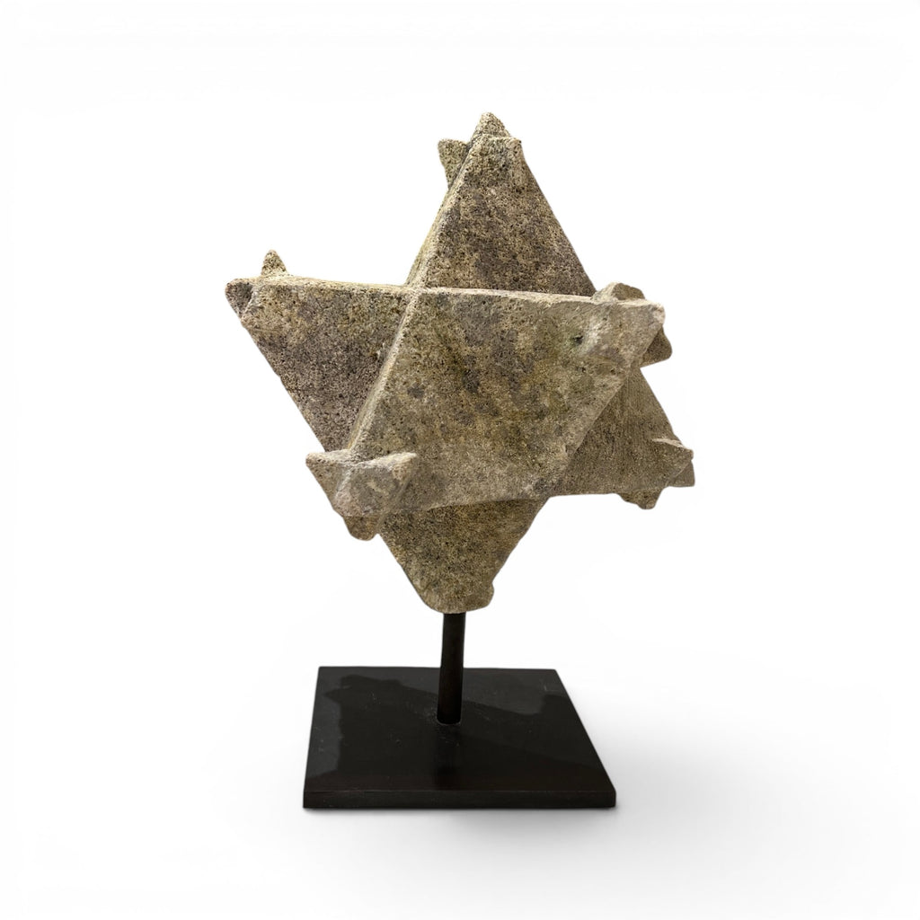 18th Century French Stone Star Polyhedra