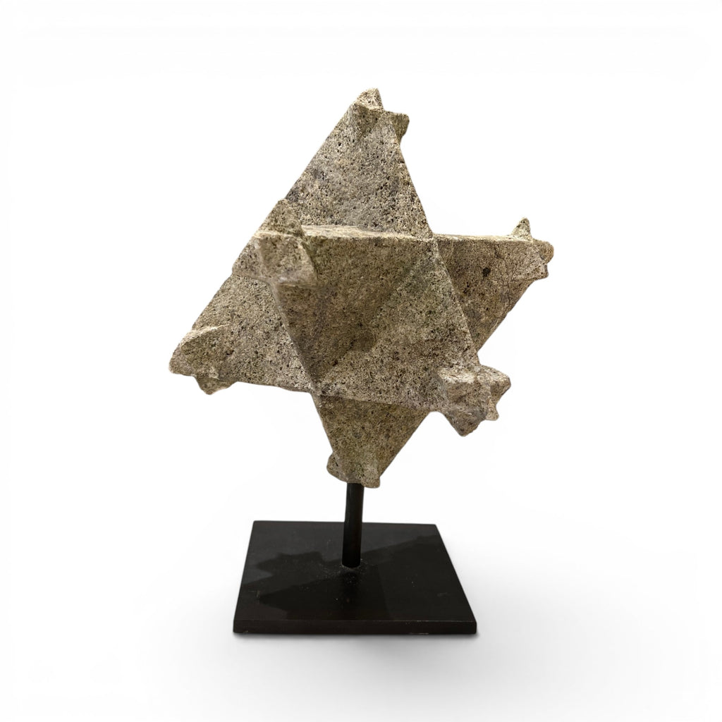 18th Century French Stone Star Polyhedra