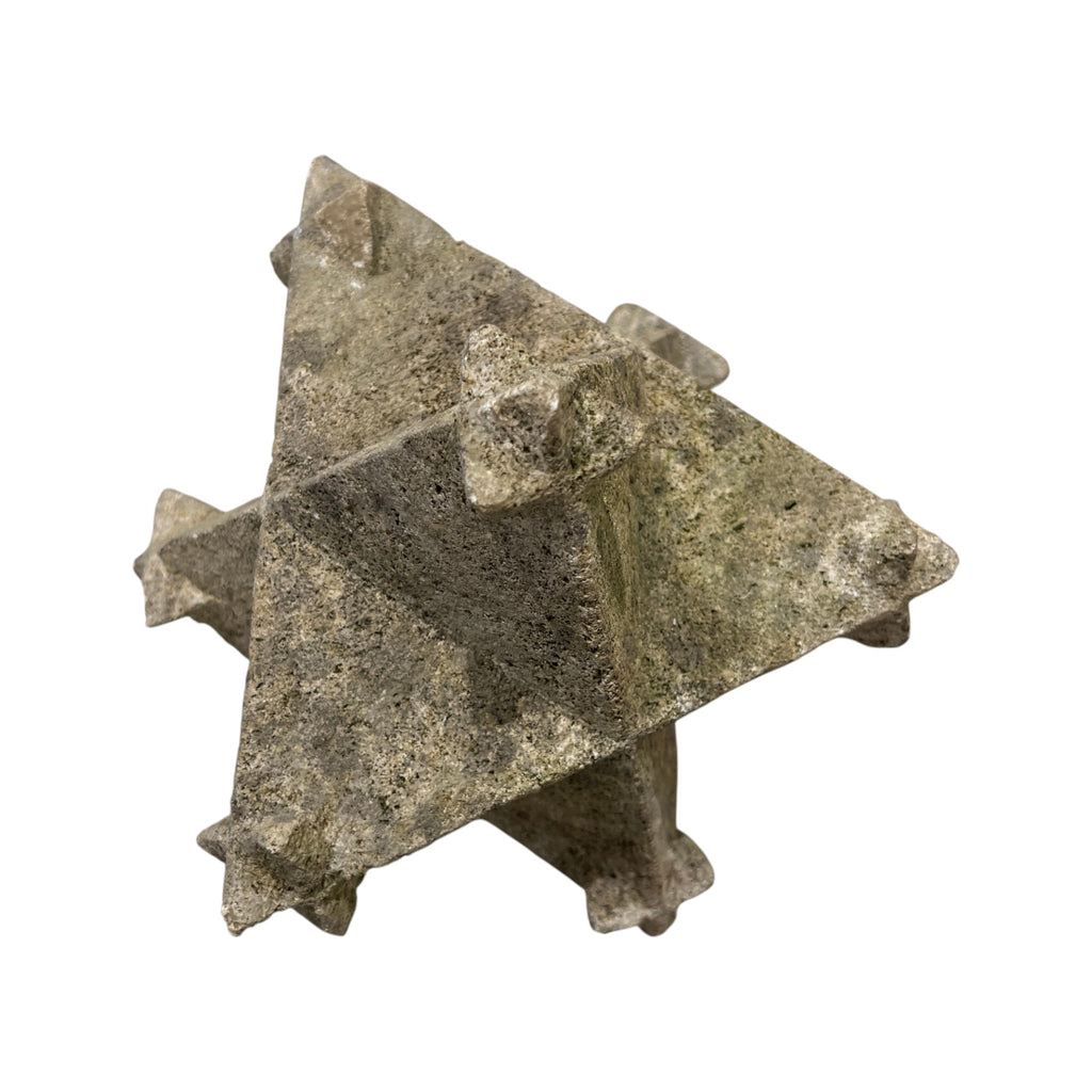 18th Century French Stone Star Polyhedra