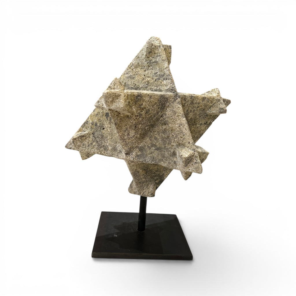 18th Century French Stone Star Polyhedra