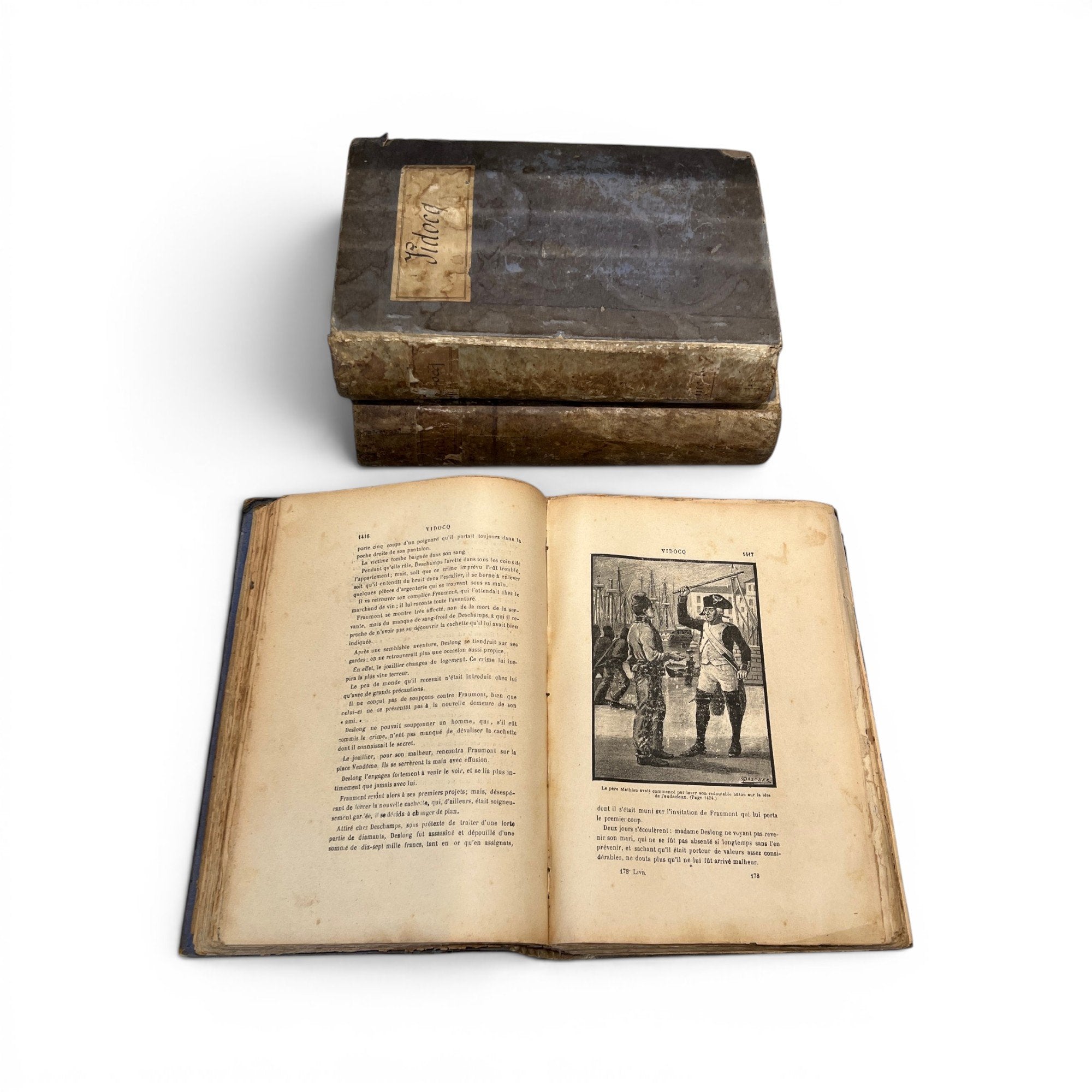 French Set of 3 Vellum Books