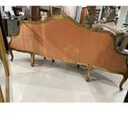 19th Century Swedish 3 Seat Giltwood Banquette