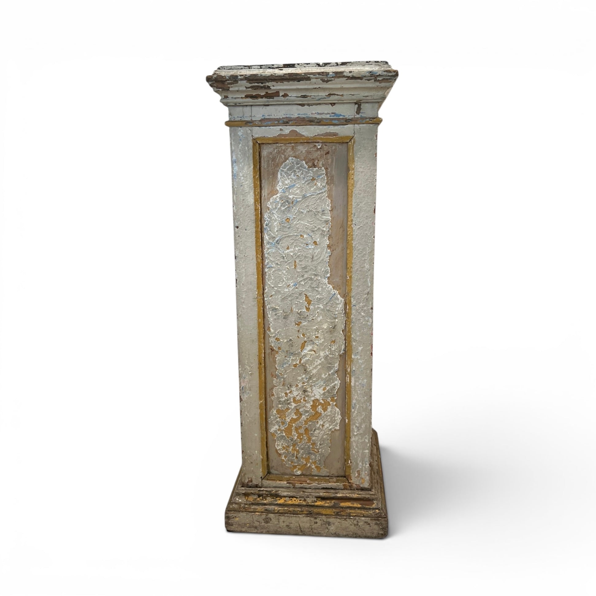 19th Century French Painted Wood Pedestal