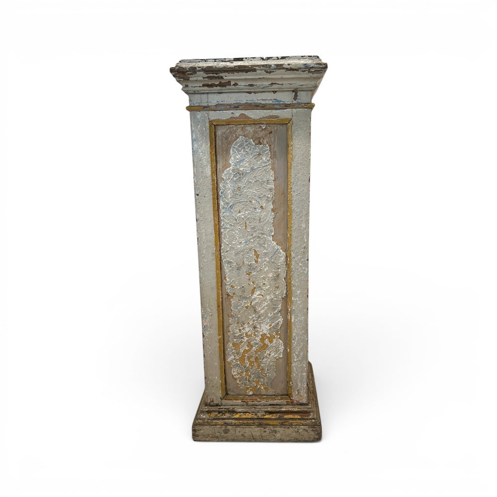 19th Century French Painted Wood Pedestal