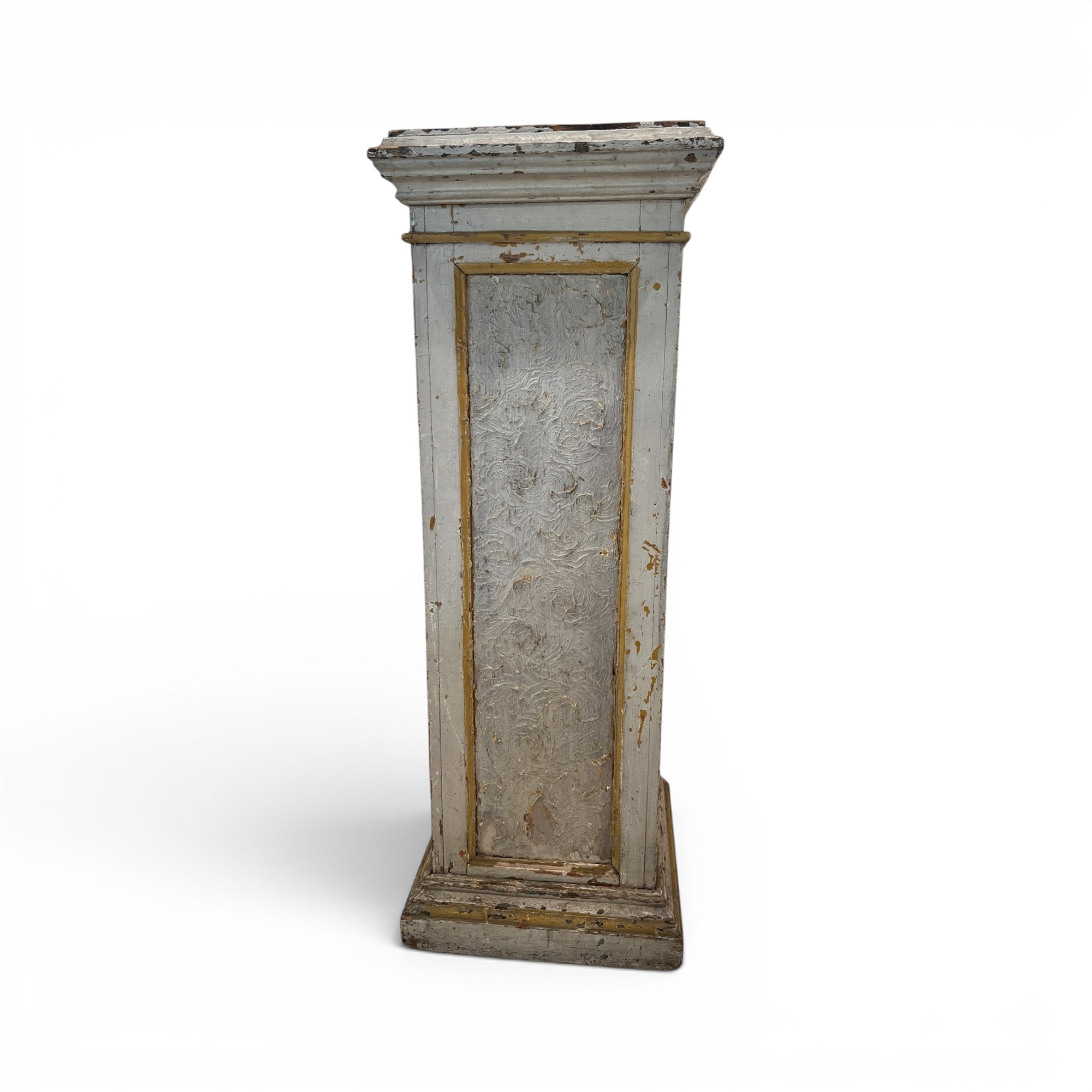 19th Century French Painted Wood Pedestal