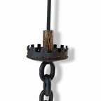 20th Century Continental Brutalish Iron Chain Floor Lamp in Style of Franz West
