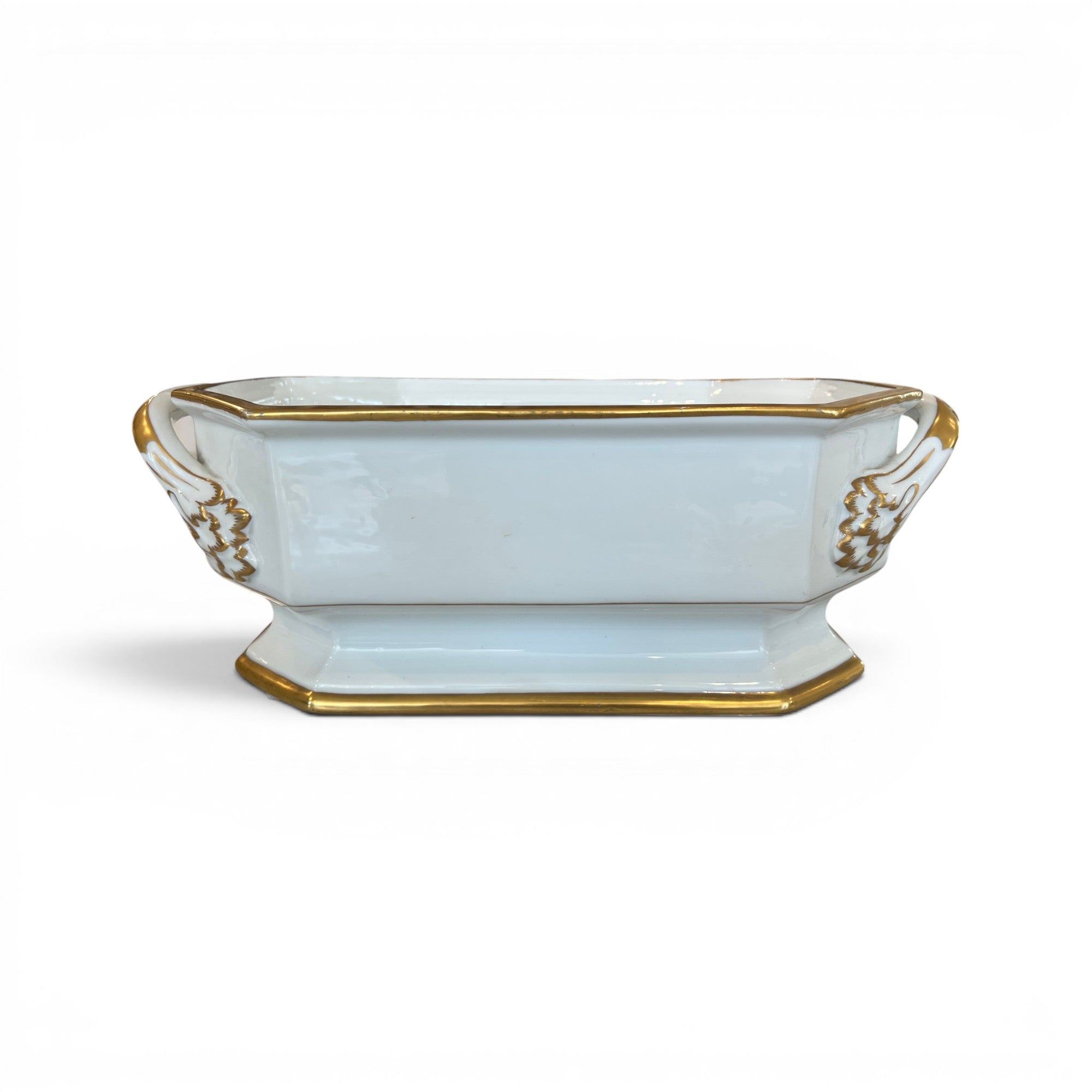19th Century European Porcelain Jardiniere with Gilding