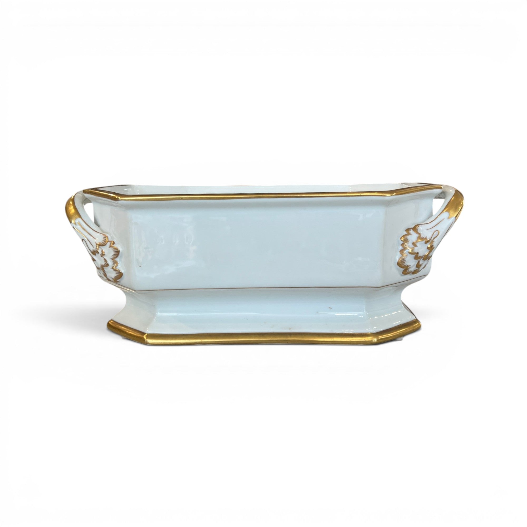 19th Century European Porcelain Jardiniere with Gilding