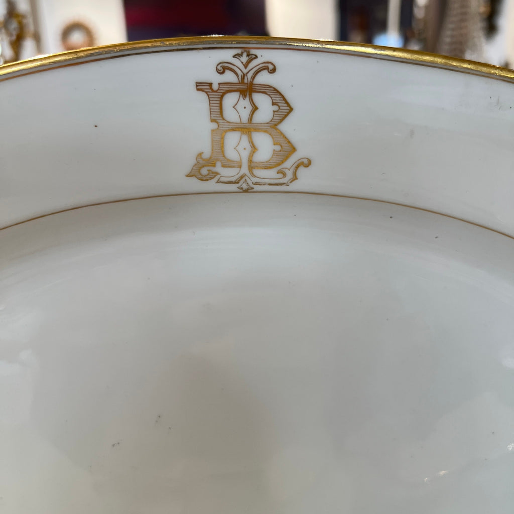 French Monogrammed "B" China Service