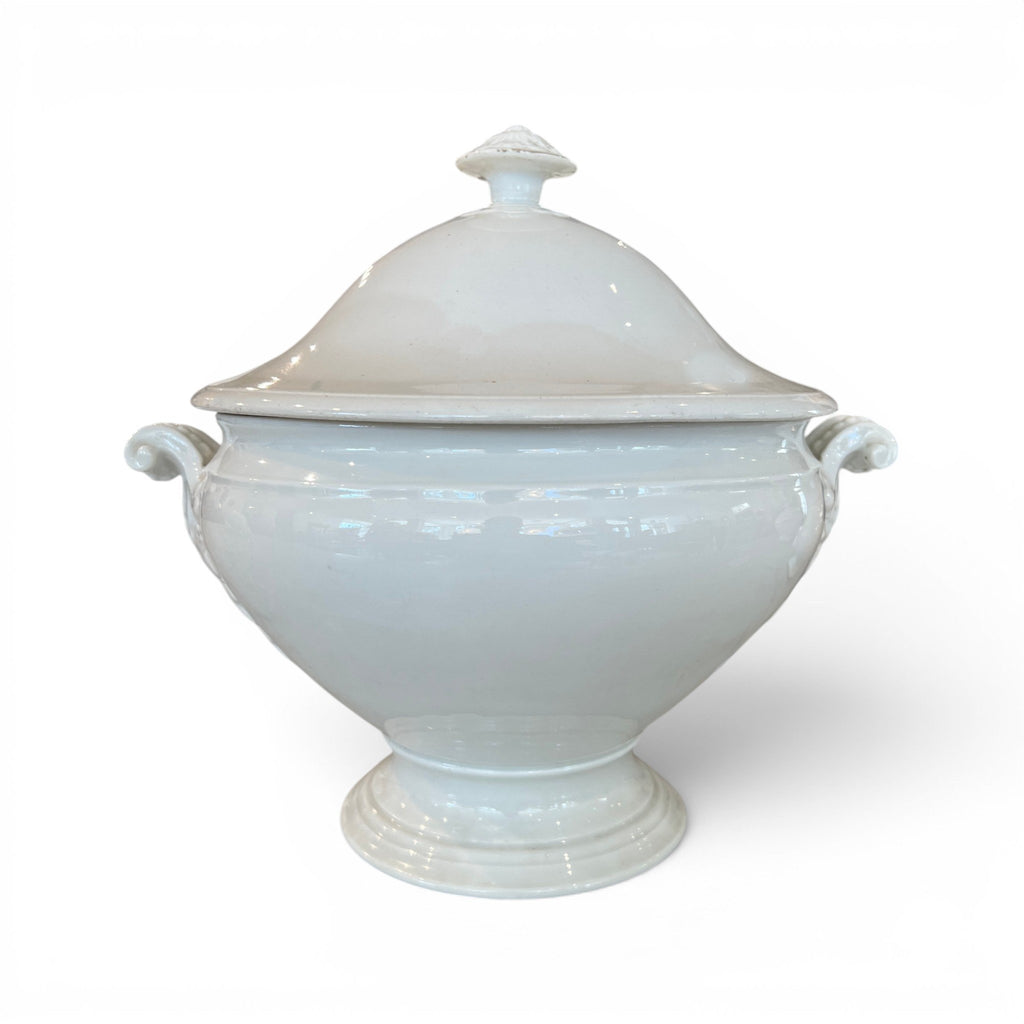19th Century European Ironstone Tureen with Lid