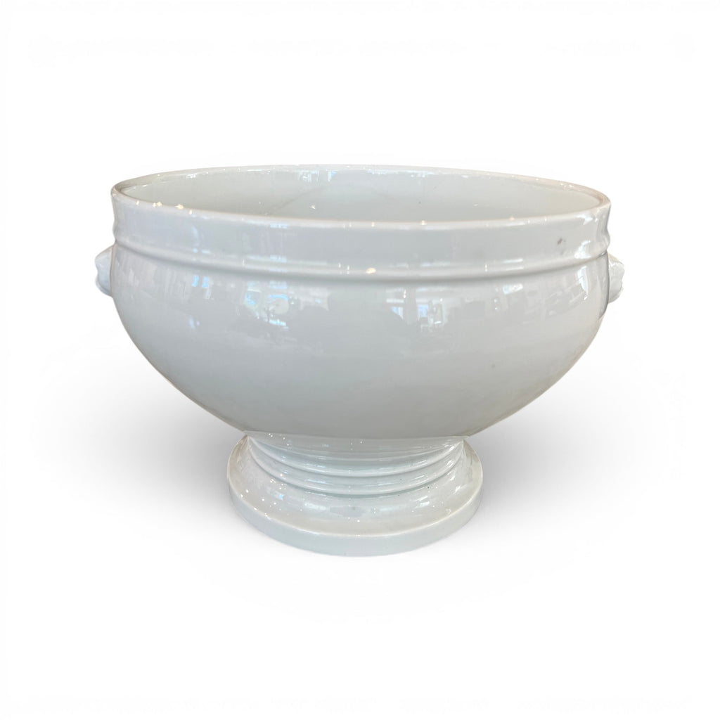 Pair of White Pillivuyt Porcelain Bowls - 4 Pair Available