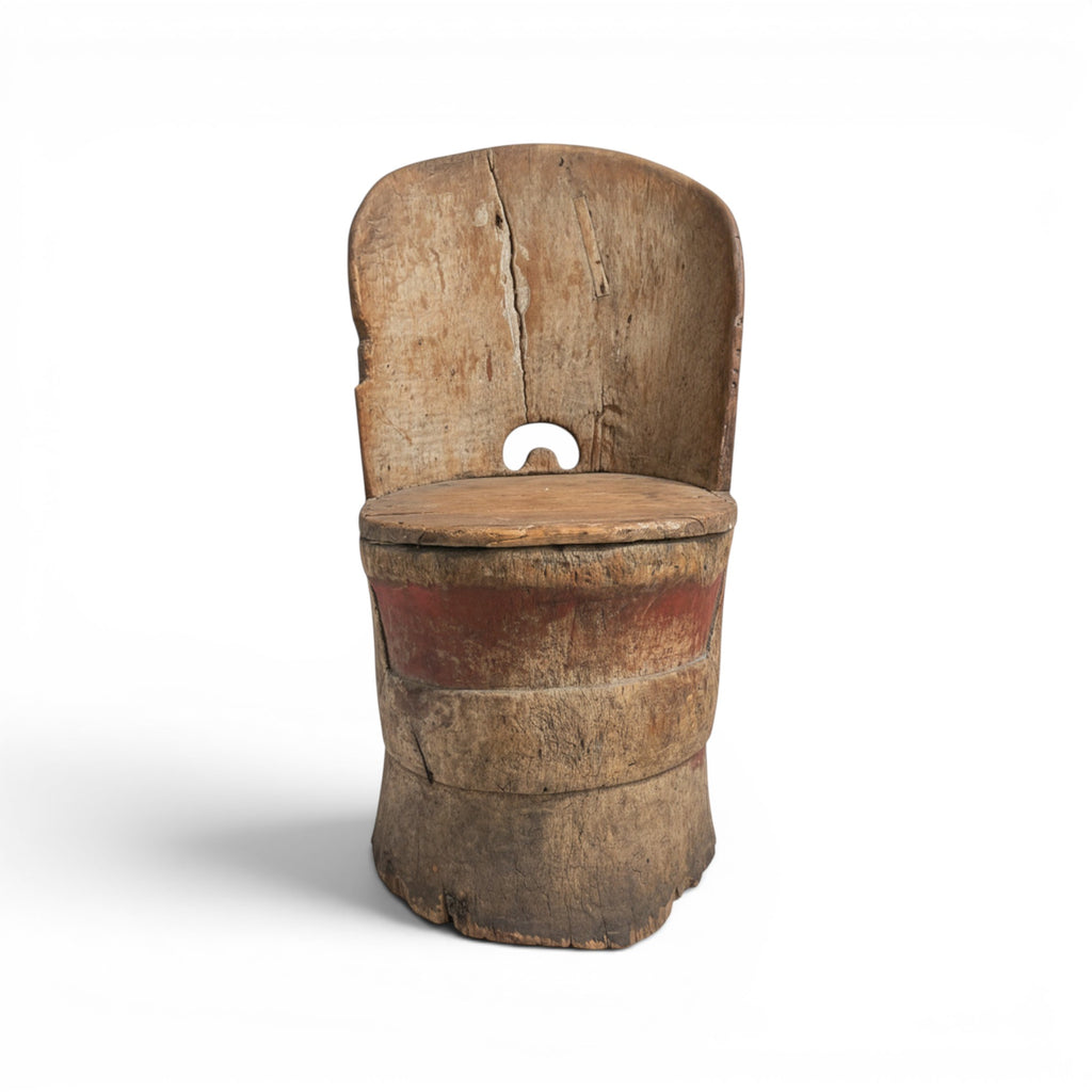 18th Century Swedish Child's Tub/Kubbestol Chair