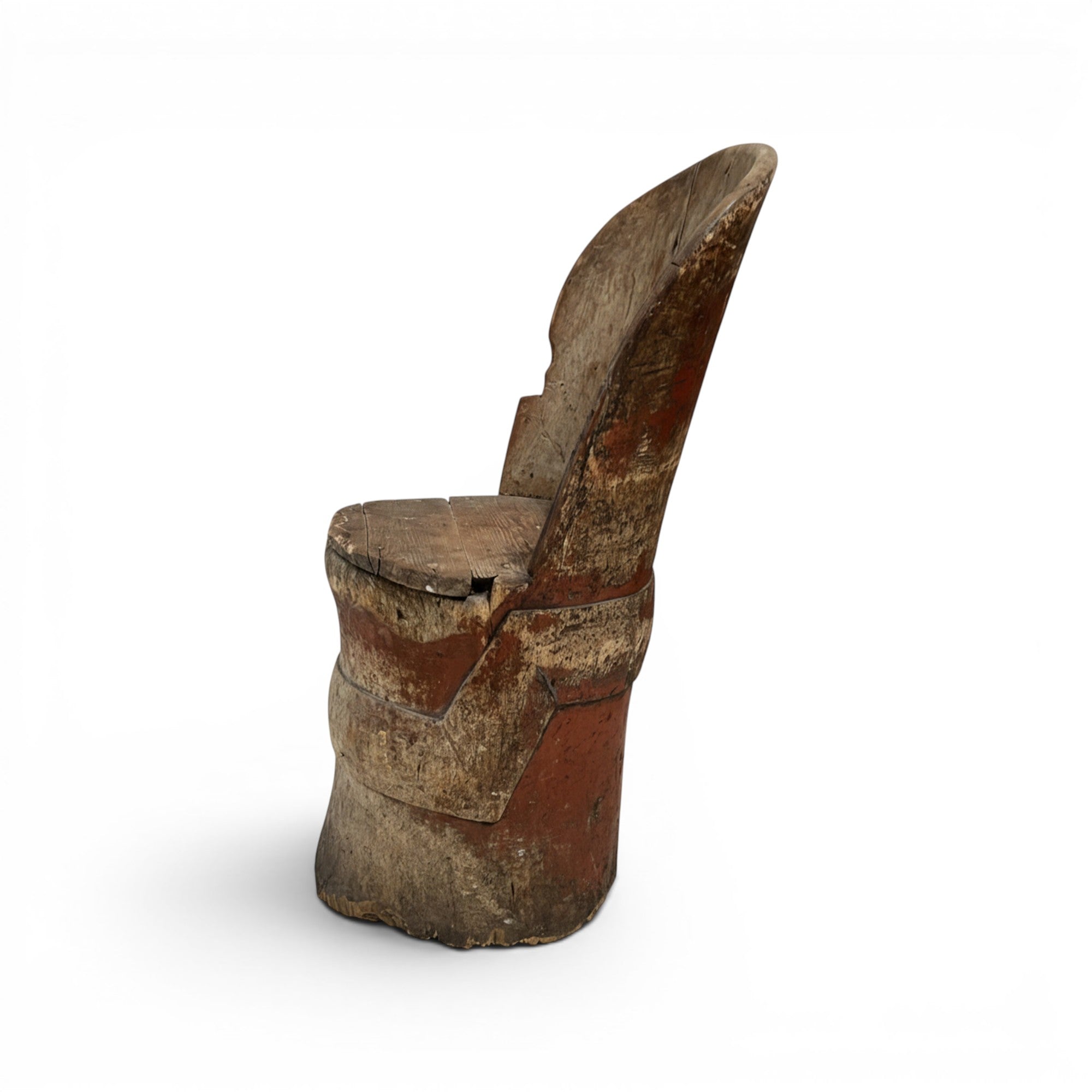 18th Century Swedish Child's Tub/Kubbestol Chair