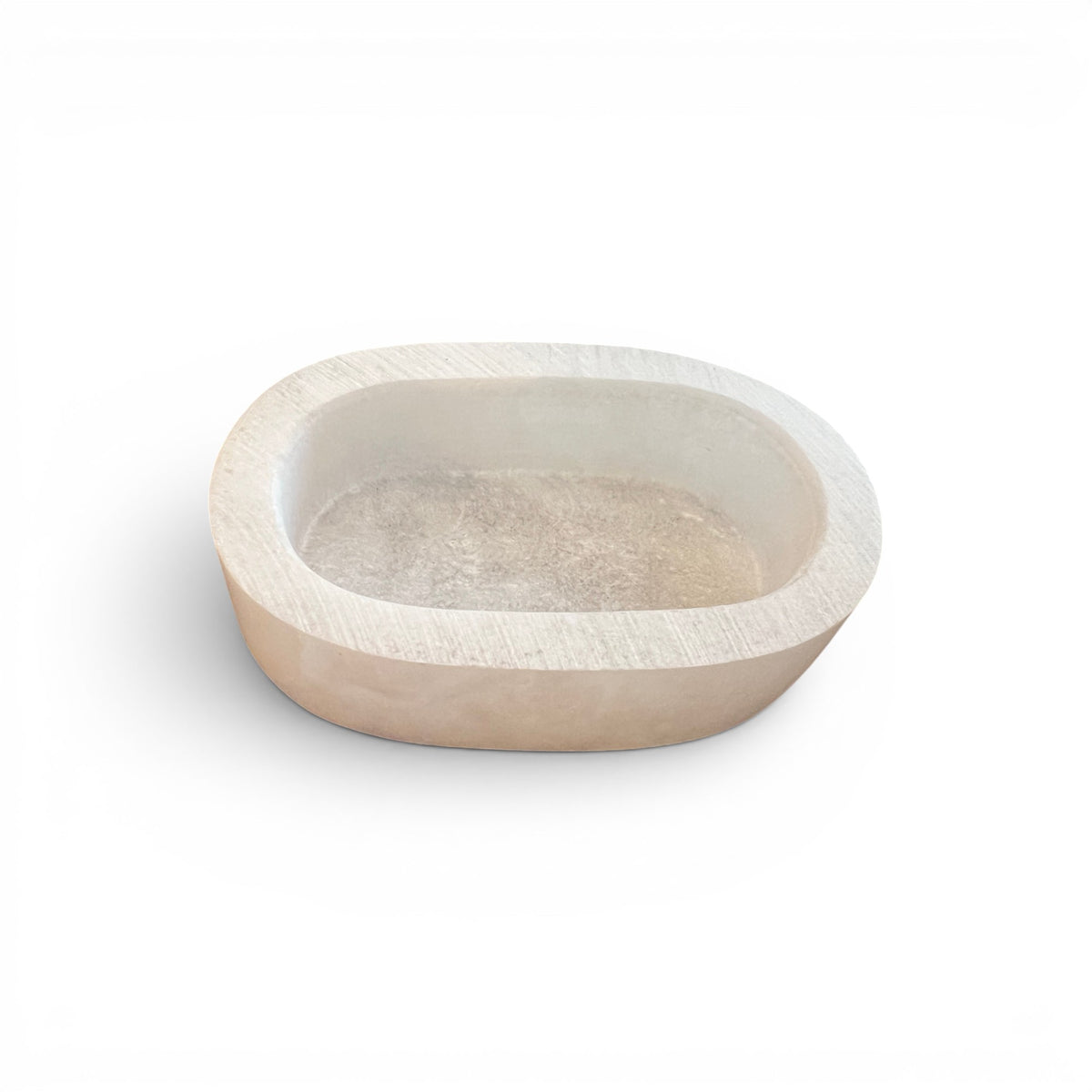 Small Alabaster Oval Box