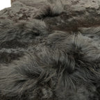 High-Low Black Sheepskin Rug