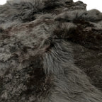 High-Low Black Sheepskin Rug