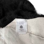 High-Low Black Sheepskin Rug