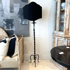Vintage Black Chain Link Floor Lamp