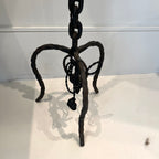 Vintage Black Chain Link Floor Lamp