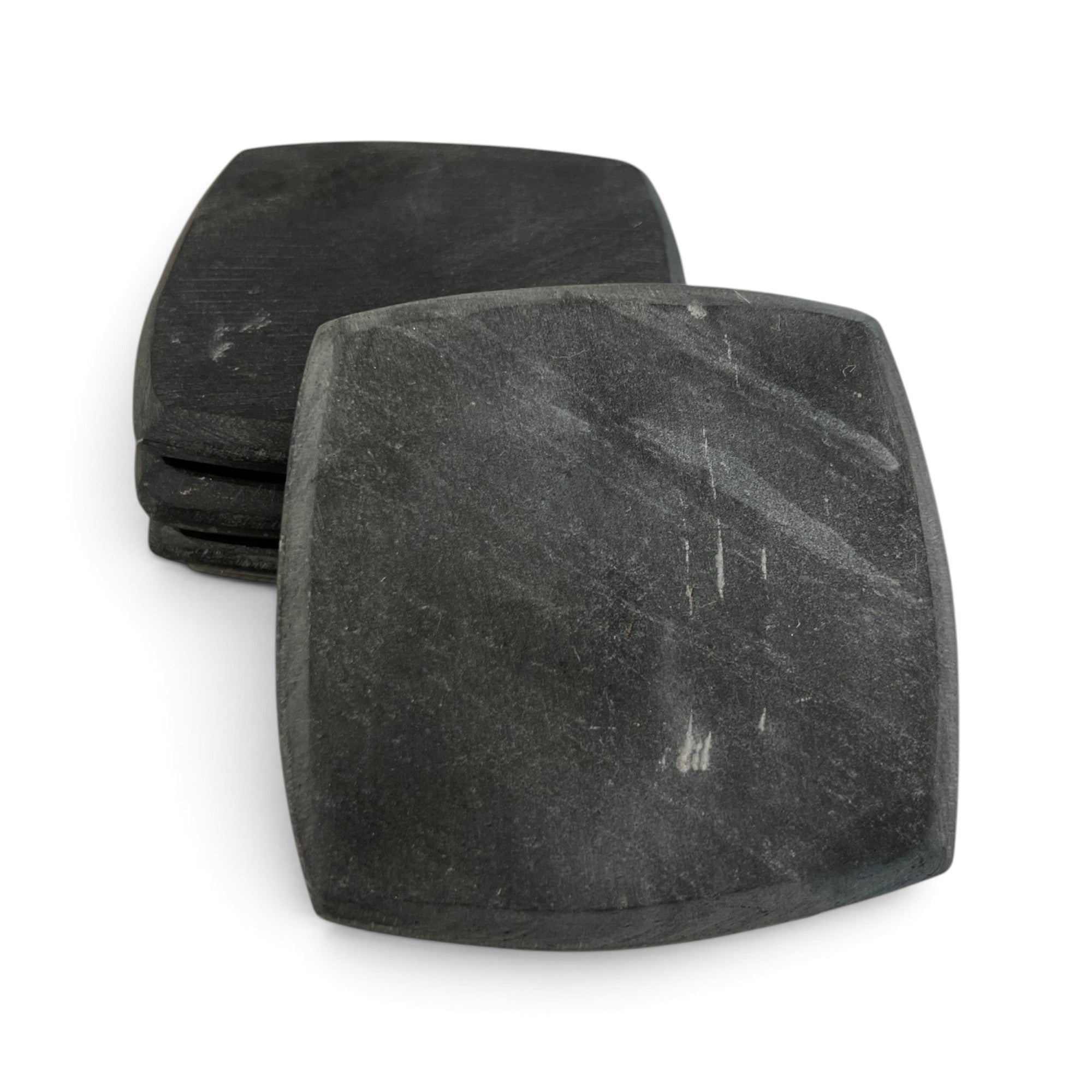 Black Slate Coaster Set (Set of 4)