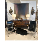 Mid-Century French Pair of Maison Jansen Folding Chairs
