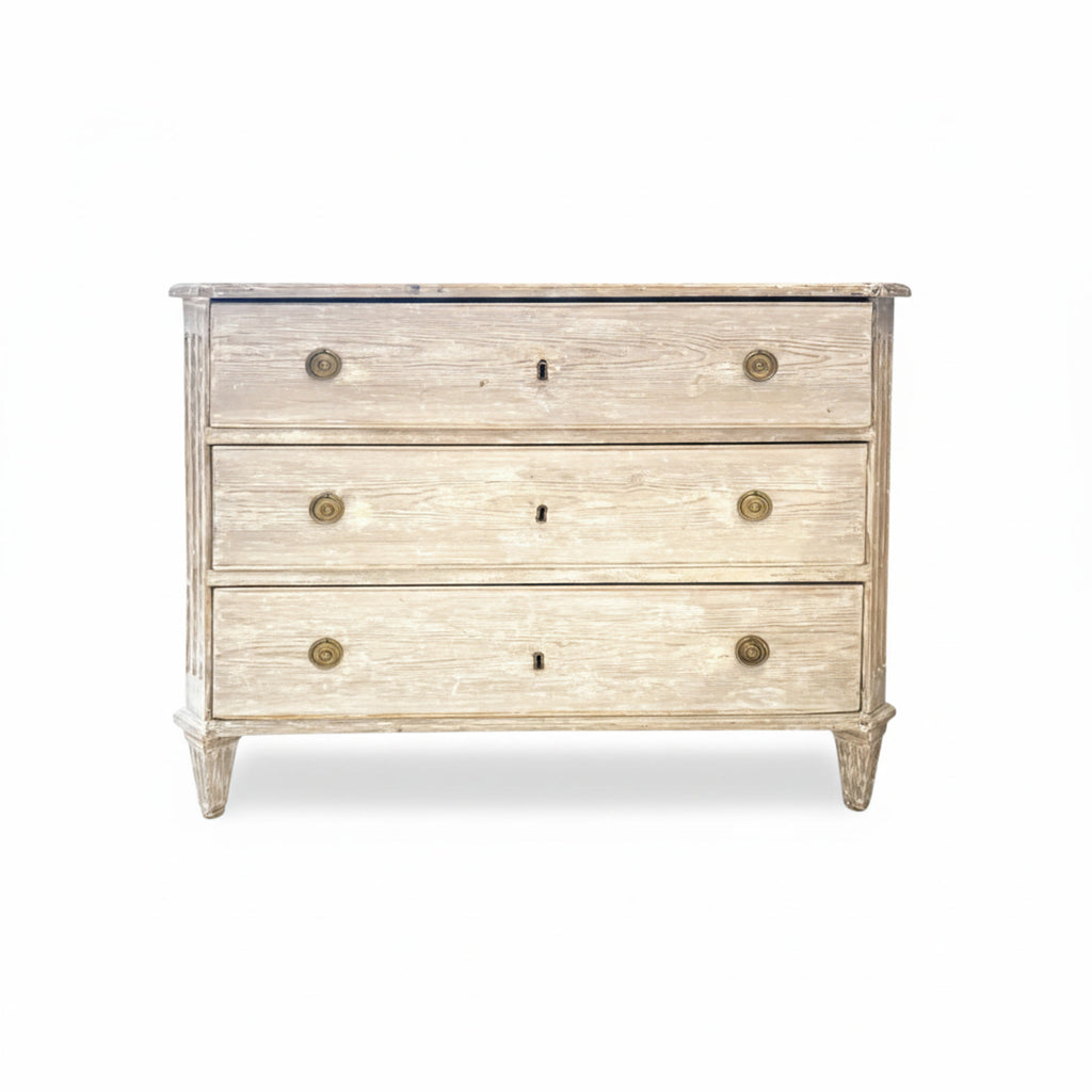 18th Century Swedish Gustavian Antique Painted Chest