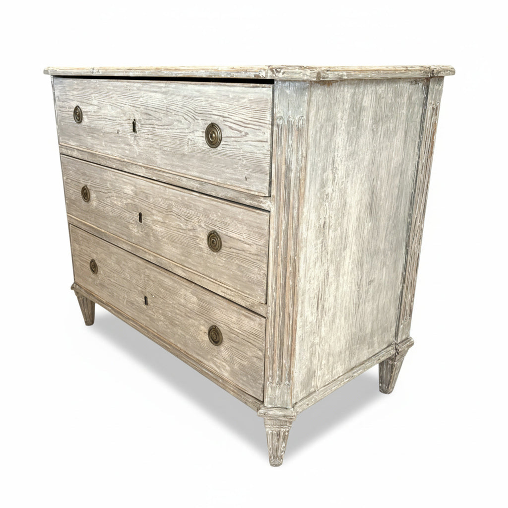 18th Century Swedish Gustavian Antique Painted Chest