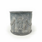 18/19th Century English Pr of Lead Antique Planters w/Amphorae & Garland Relief