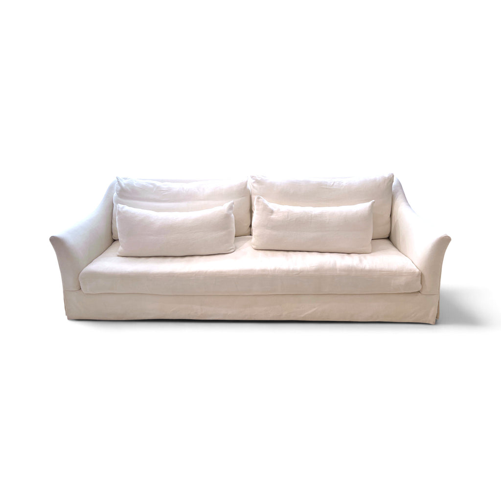 Belgian Linen Slope Arm Sofa