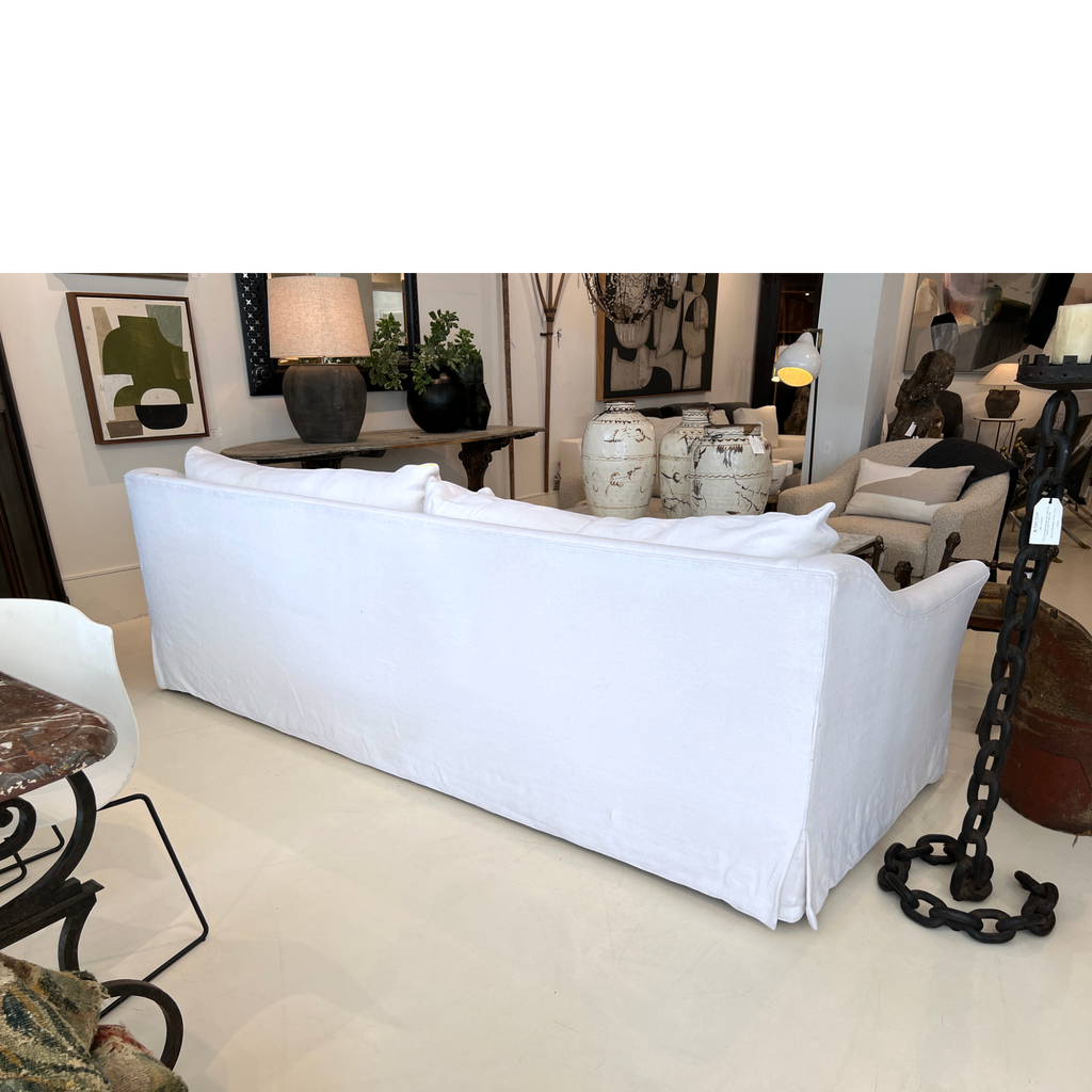 Belgian Linen Slope Arm Sofa