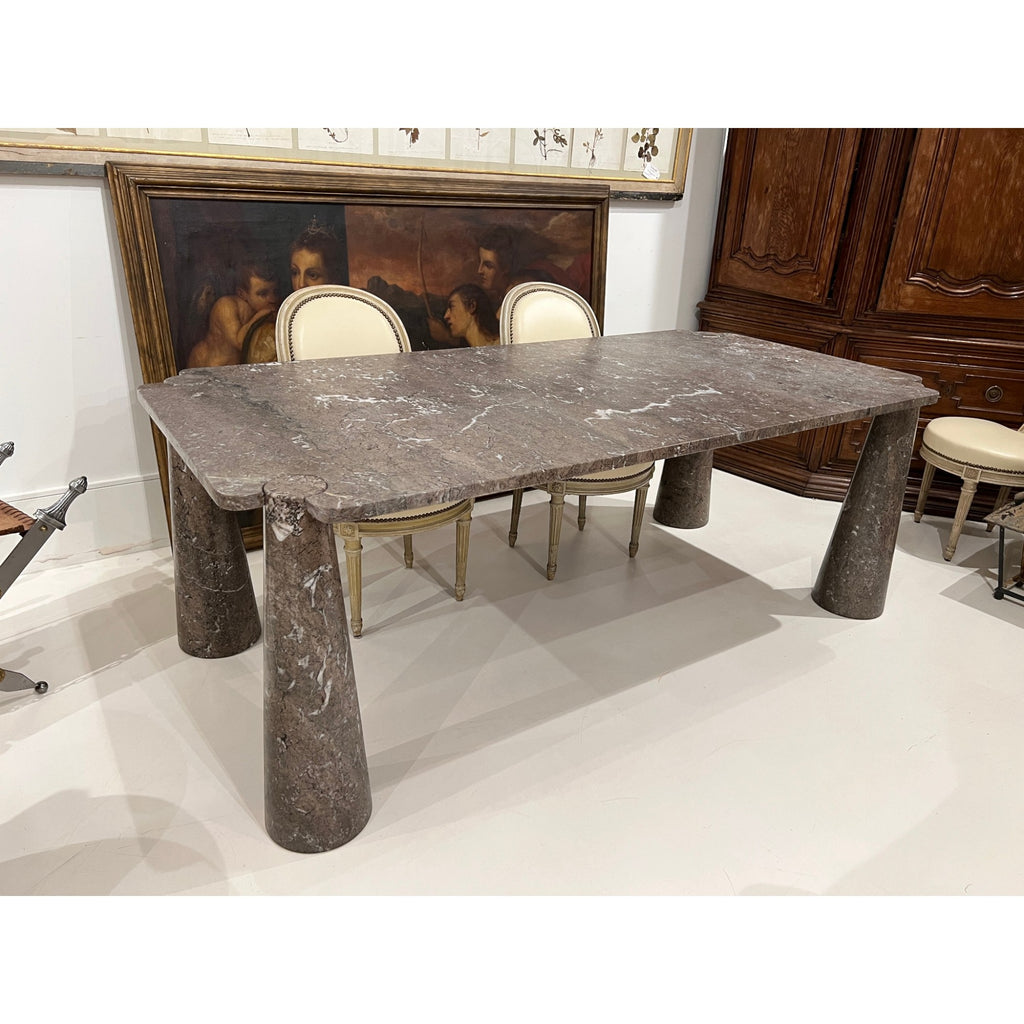 Mid-Century Mangiarotti Marble Dining Room Table