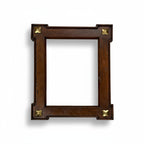 Antique French Directoire Walnut Frames with Brass - 3