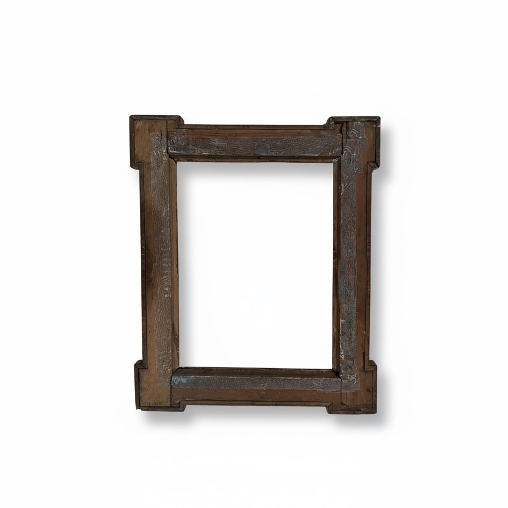 Antique French Directoire Walnut Frames with Brass - 3