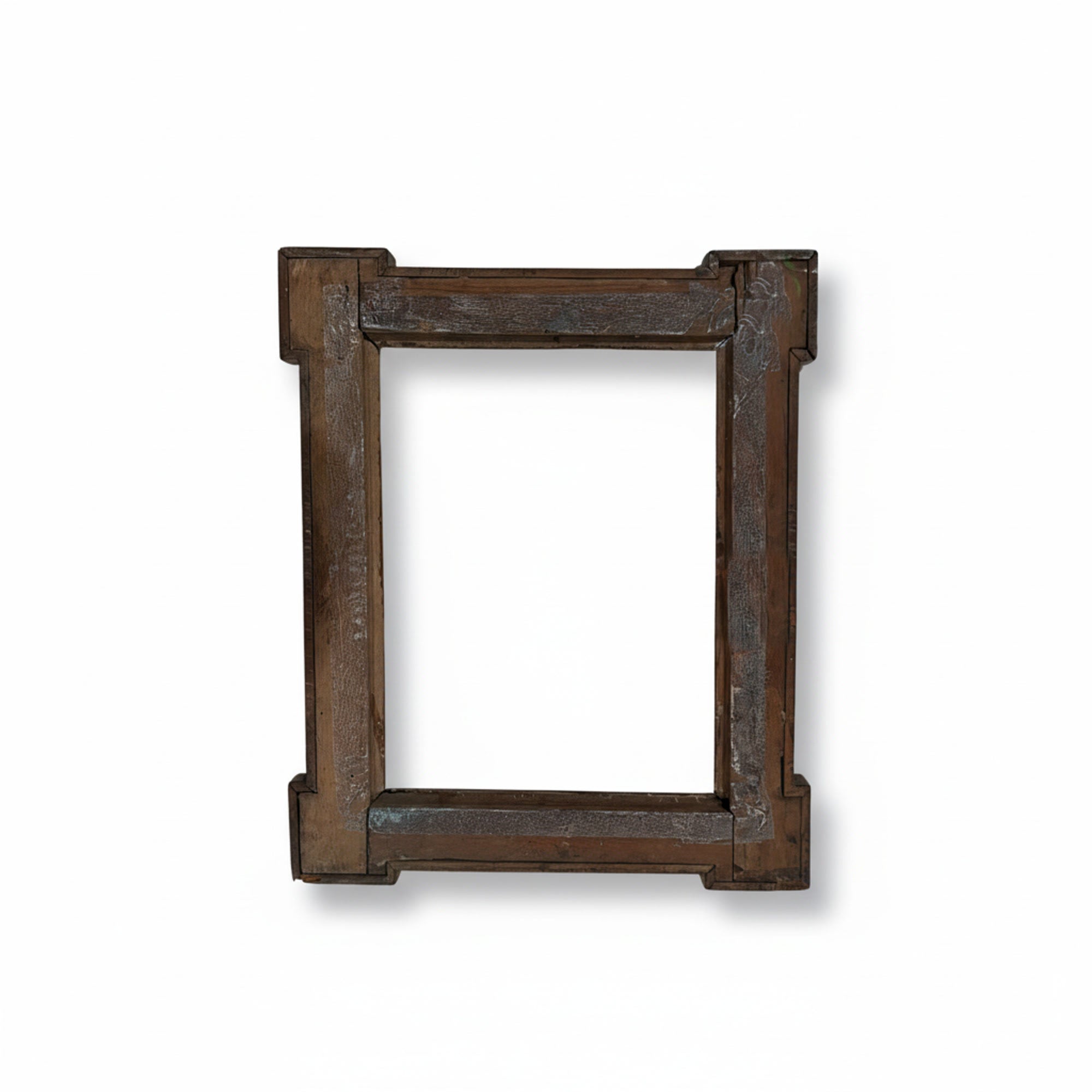 Antique French Directoire Walnut Frames with Brass - 3