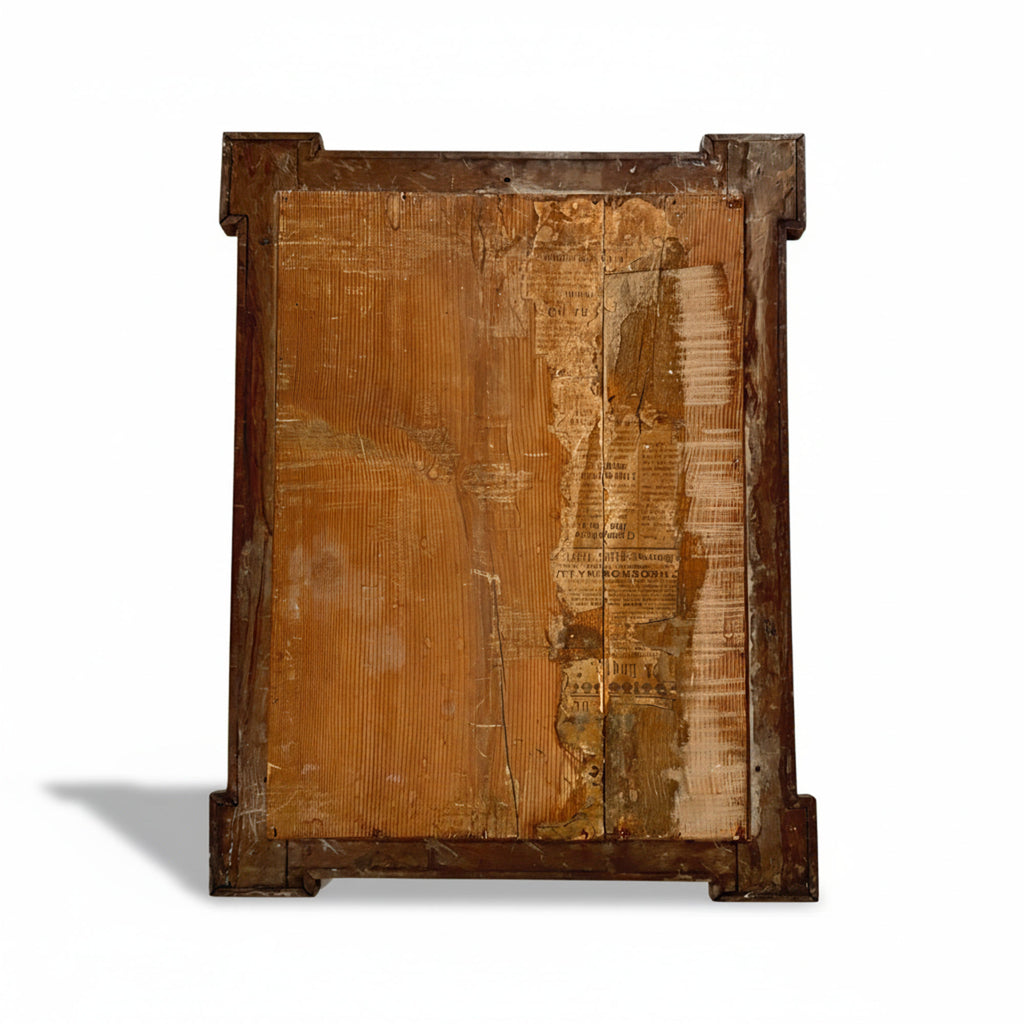 Antique French Directoire Walnut Frames with Brass - 3