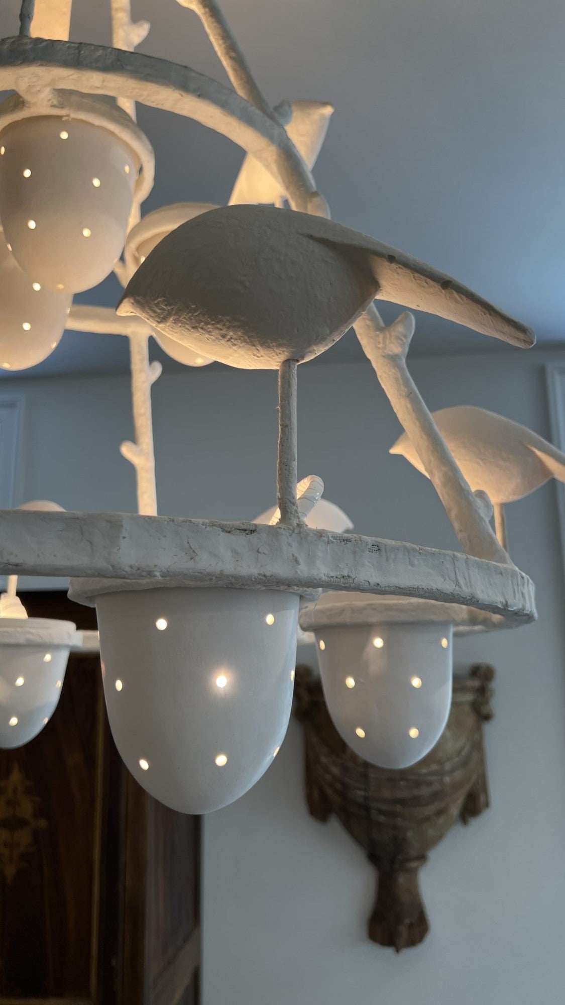 Contemporary European Plaster Chandelier