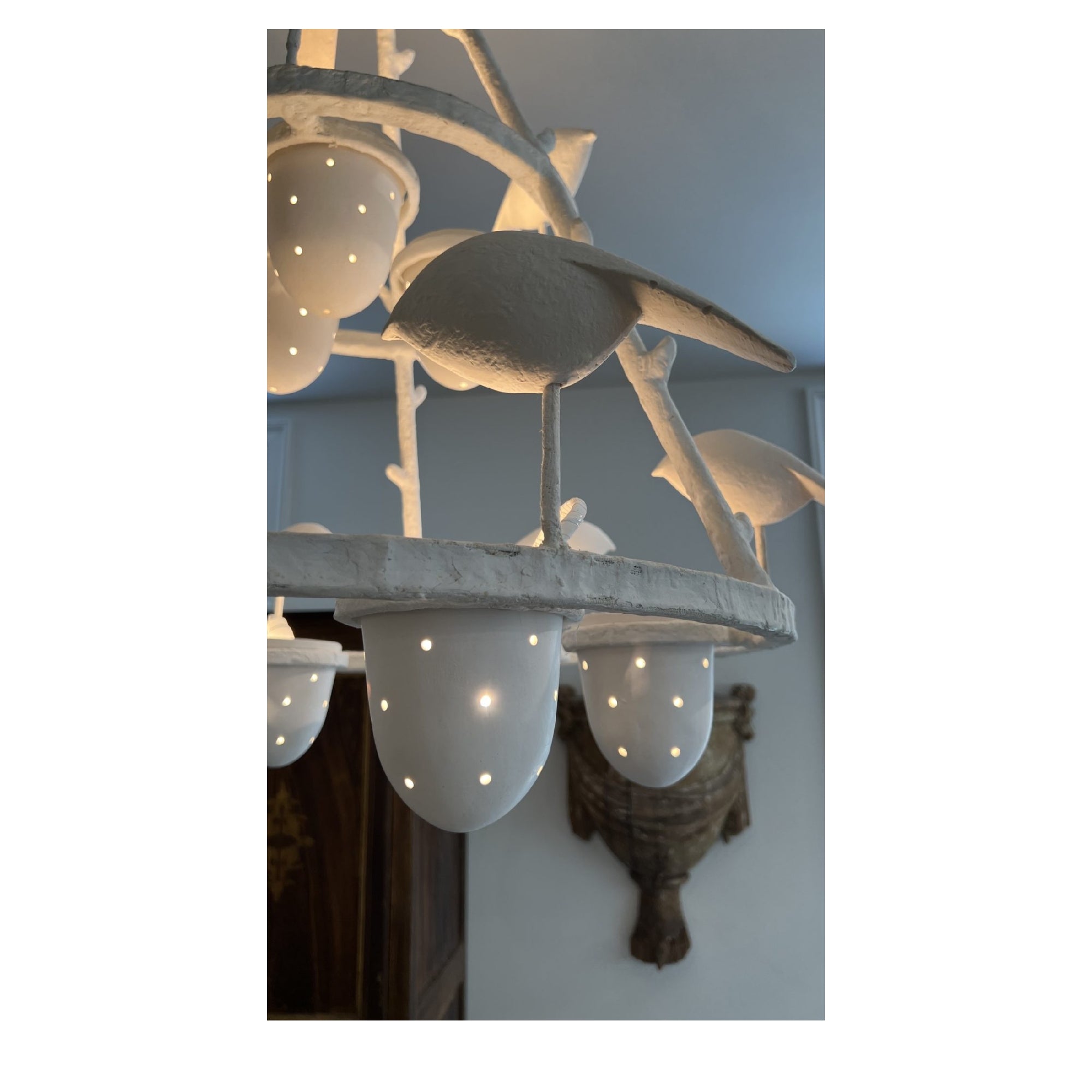 Contemporary European Plaster Chandelier