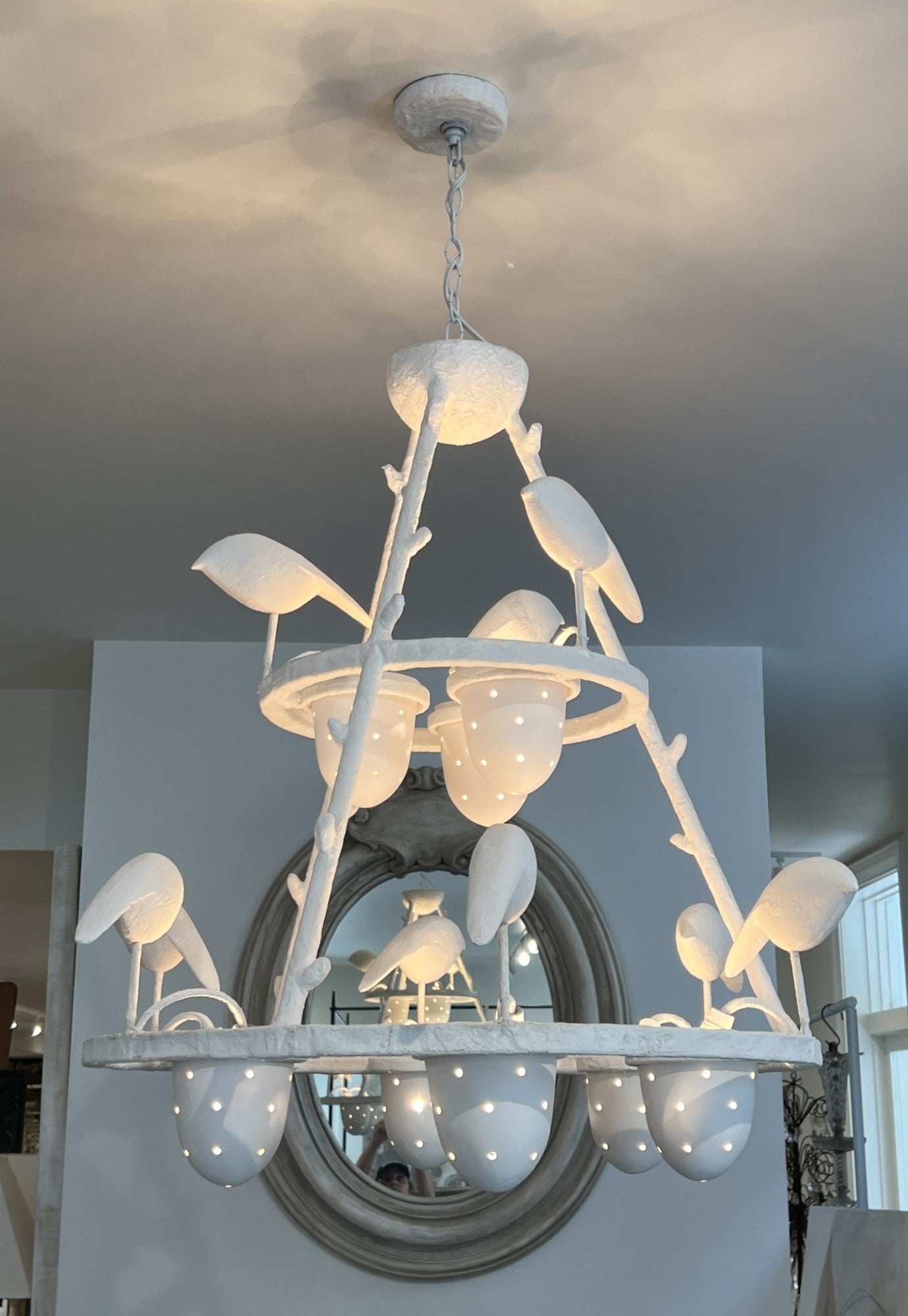 Contemporary European Plaster Chandelier