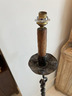 Vintage Black Chain Link Floor Lamp