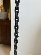 Vintage Black Chain Link Floor Lamp