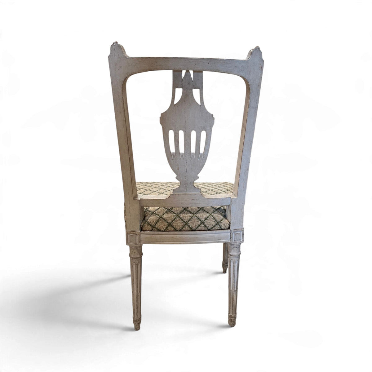 Early 20th Century Set of 12 Louis XVI Style Chairs with Urn Back