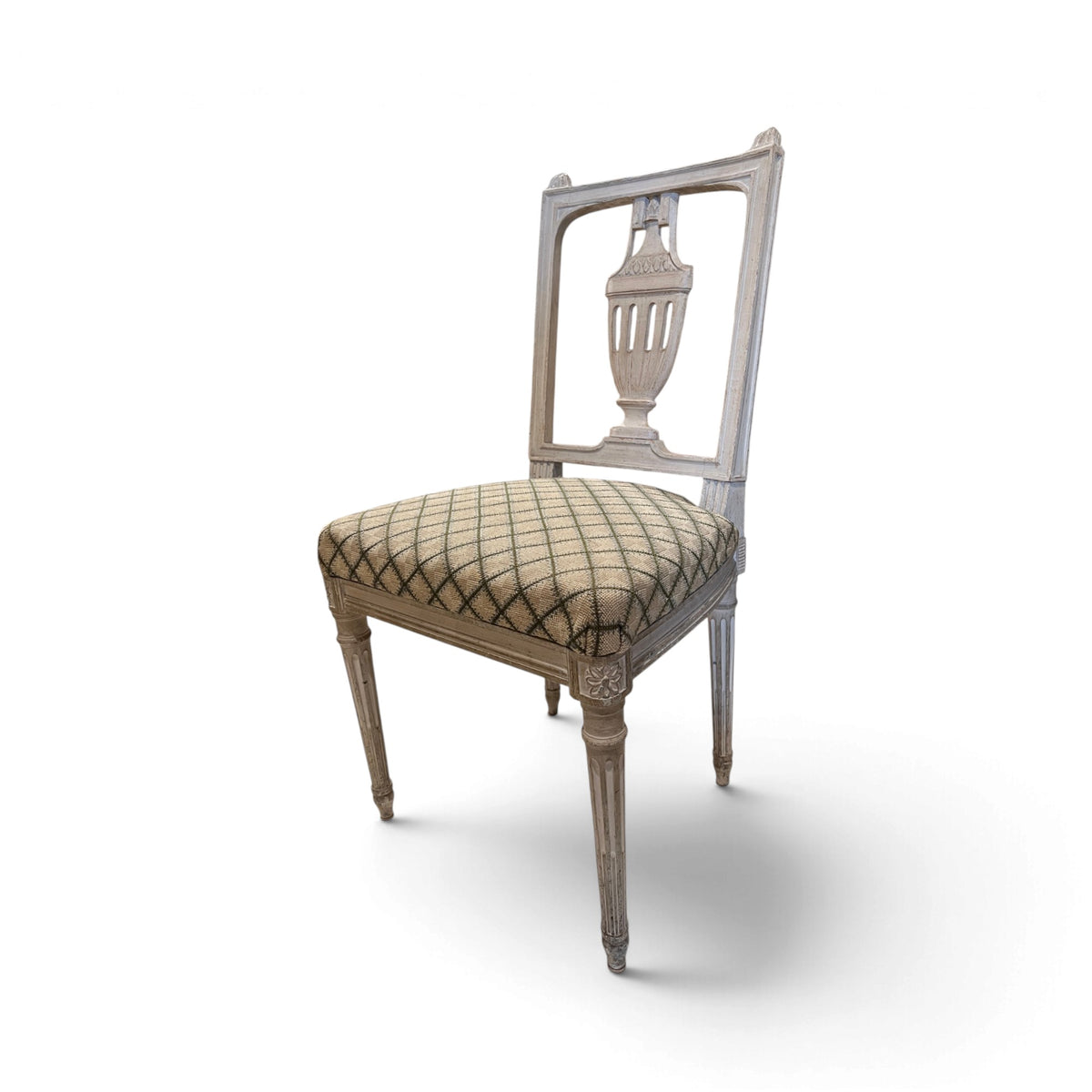 Early 20th Century Set of 12 Louis XVI Style Chairs with Urn Back